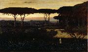 George Inness Pines and Olives at Albano, oil painting
